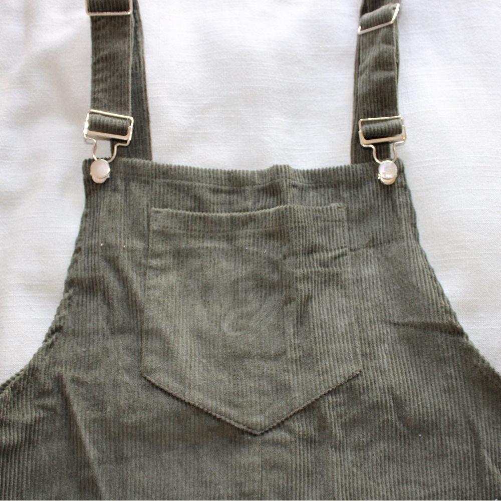 Green Overall Dress